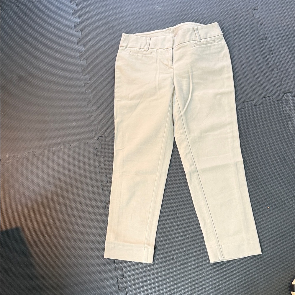Girls' Beige Pull-On Chino Pants